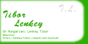 tibor lenkey business card